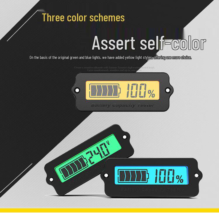 LY6W 12V LCD Battery Power Voltage Meter for Lithium & Lead-Acid Batteries