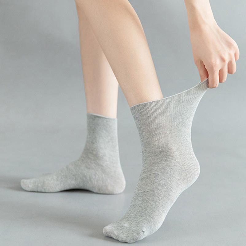 5 Pairs/pack Plus Size Prevent Varicose Veins Socks Women Diabetics Patients Cotton Loose Mouth Sock Men Women Comfortable Meias