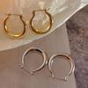 Women's Accessories Plain Cold Hoop Earrings 2color