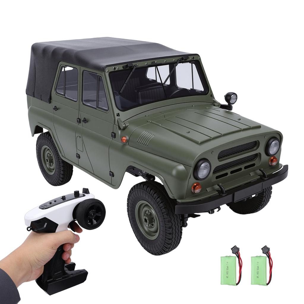 2.4GHz RC Car, 4WD All Terrain Off Road Remote Control Vehicle, Rechargeable Remote Control Crawler Green
