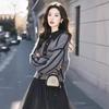 Zose Relaxed Fit Lantern Sleeve Knit Cardigan