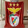 Benfica Theme Blanket Soft Flannel Fleece Blanket Warm Lightweight Throw Blanket for Home Sofa Bed