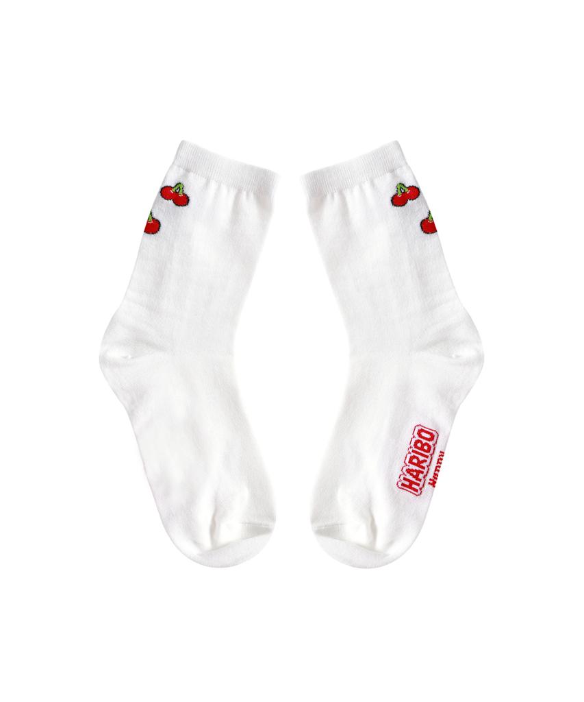 Halibo Fashion Middle Socks Cherry