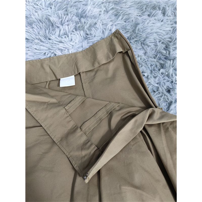 Export Single H Home 2023 Fall and Winter New Arrival Personalized Minority Thick Asymmetrical Umbrella-Shaped Large Swing Skirt Skirt