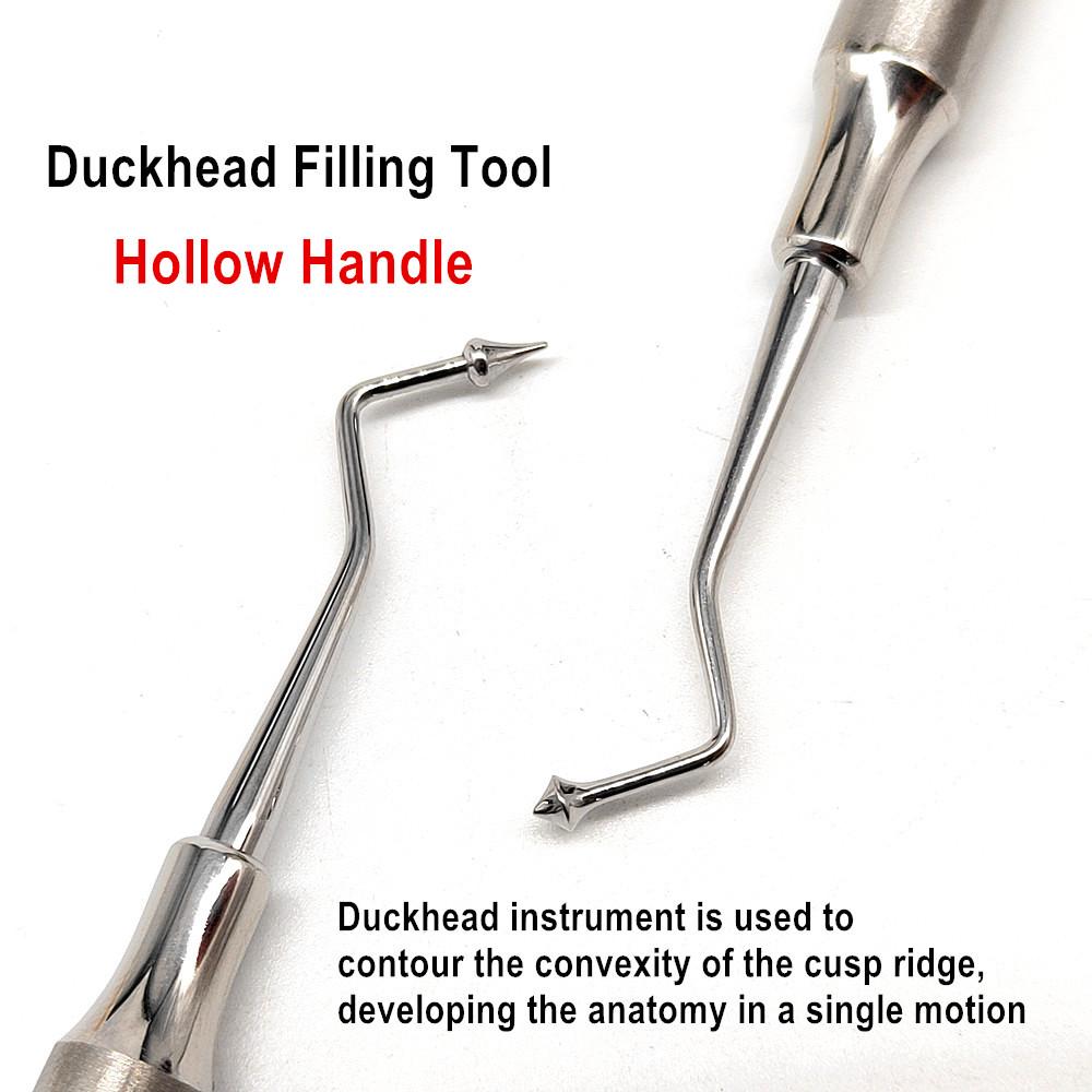 Dental Composite Füllwerkzeug Instrument Füllspatel Amalgam Kunststoff Füllspatel Doppelenden Edelstahl