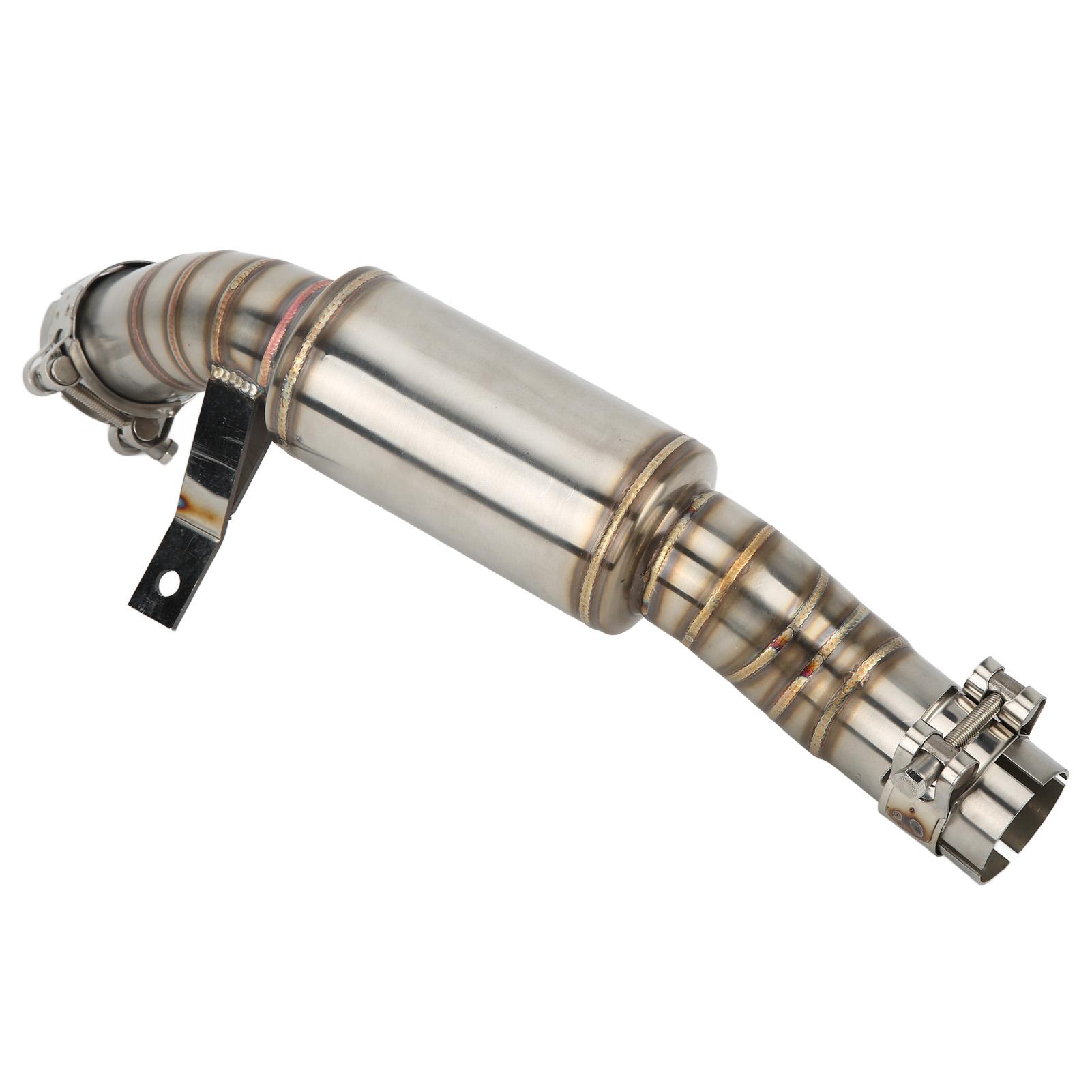 Motorcycle Exhaust Middle Link Pipe Stainless Steel Replacement for Benelli Leoncino 500 BJ500