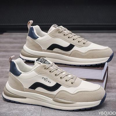 Men's Spring Autumn Breathable Running Sports Shoes Trendy Versatile Casual Shoes Thick Soled Men's Simple Comfortable Shoes