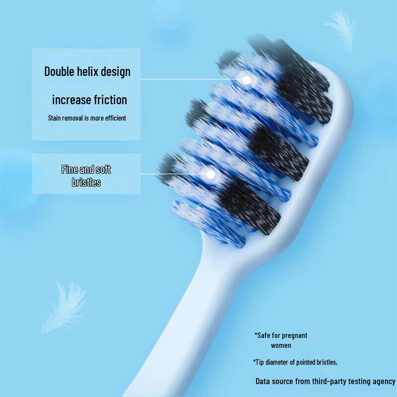 Shuke ZHS-KT08 Wide Head Charcoal Soft Toothbrush (8-Pack)