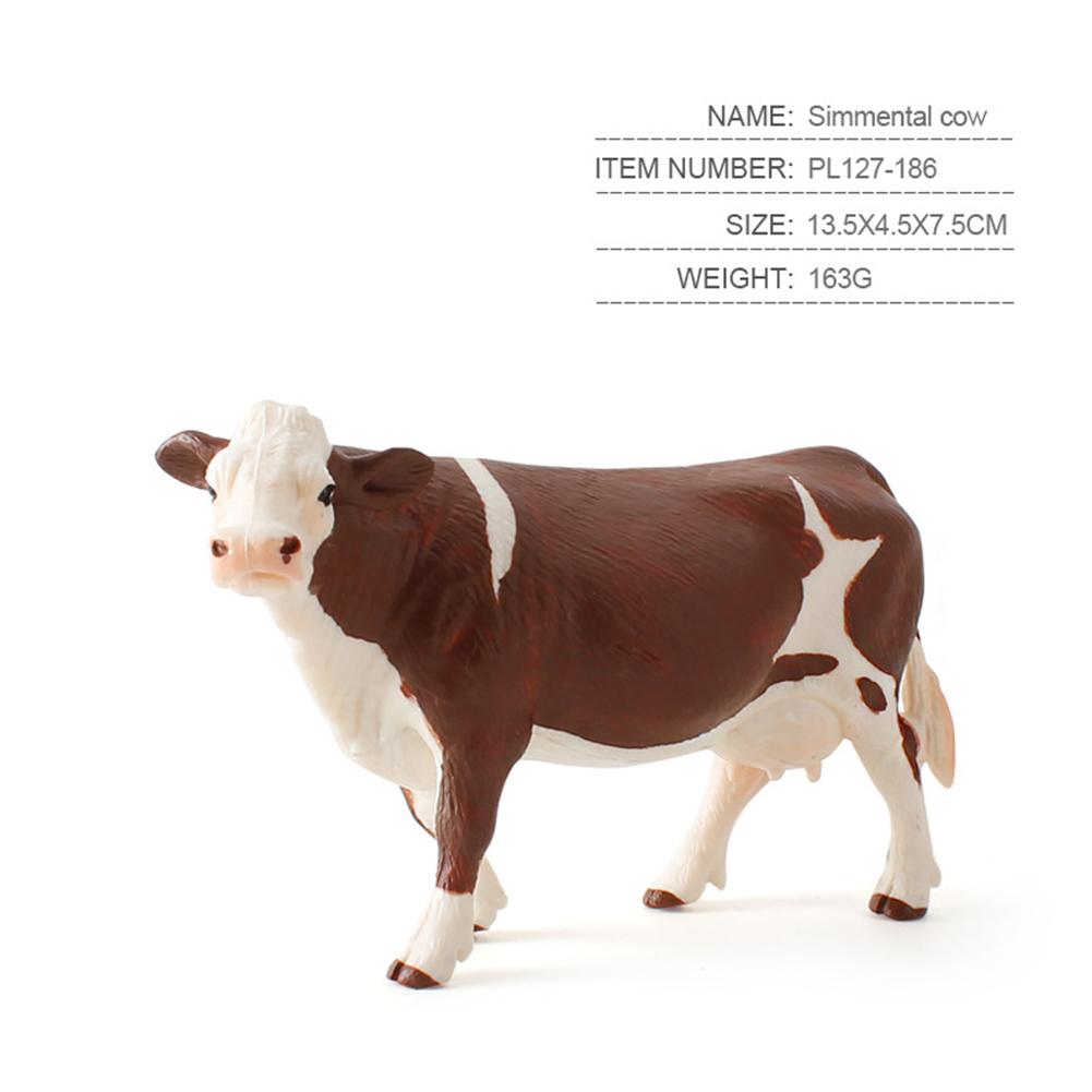 Simulation Milk Cow Action Figures Realistic Cute Farm Animals Model Ornaments For Children Collection