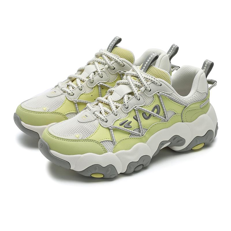 FILA Fluid 6 Cat Paw Shoes Retro Series Fashion Trend Low Top Running Shoes Women sneaker Green F12W522111FLG