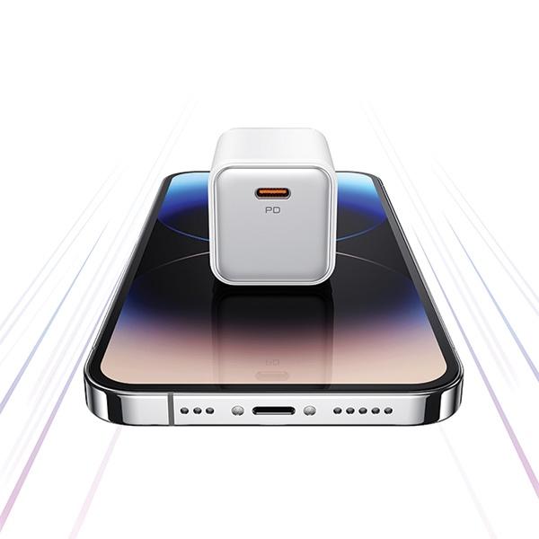 Usams Ład. Siec. 1Xusb-C Pd30W 3A(Only Head) Pd3.0 Fast Charging Czarny/Black X-Ron Series Cc186Tc01 (Us-Cc186)