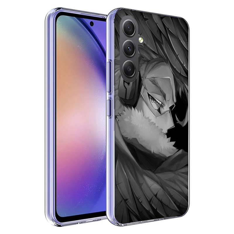 Anime MHA Hawks BNHA Phone Case for Samsung A17 A37 A57 A07 A16 A26 A36 A56 A06 A02S A12 A22 A32 A52S A04S A14 A24 A34 A54 A03 A