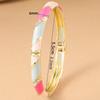 Enamel Vintage Cloisonne Bangle Lines Shape Women's Hand Bracelet Chinese Crystal Bangle  Ladies