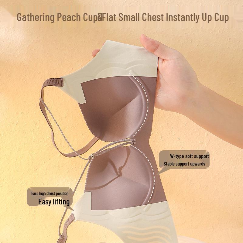 High-Quality Seamless Uplift Bra: Sexy, Breathable, Wire-Free Design for Small Chest Enhancement