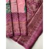 Tissue silk weaving sarees with multi-layared bandhani prints all over the saree, Blouse (Need To Be Stitched As Per Size And Fit)