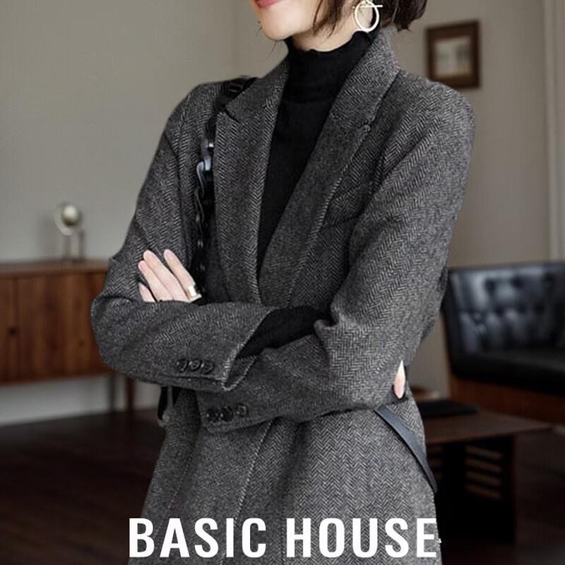 

Basic House Women s Hepburn Style Wool Blend Coat XL