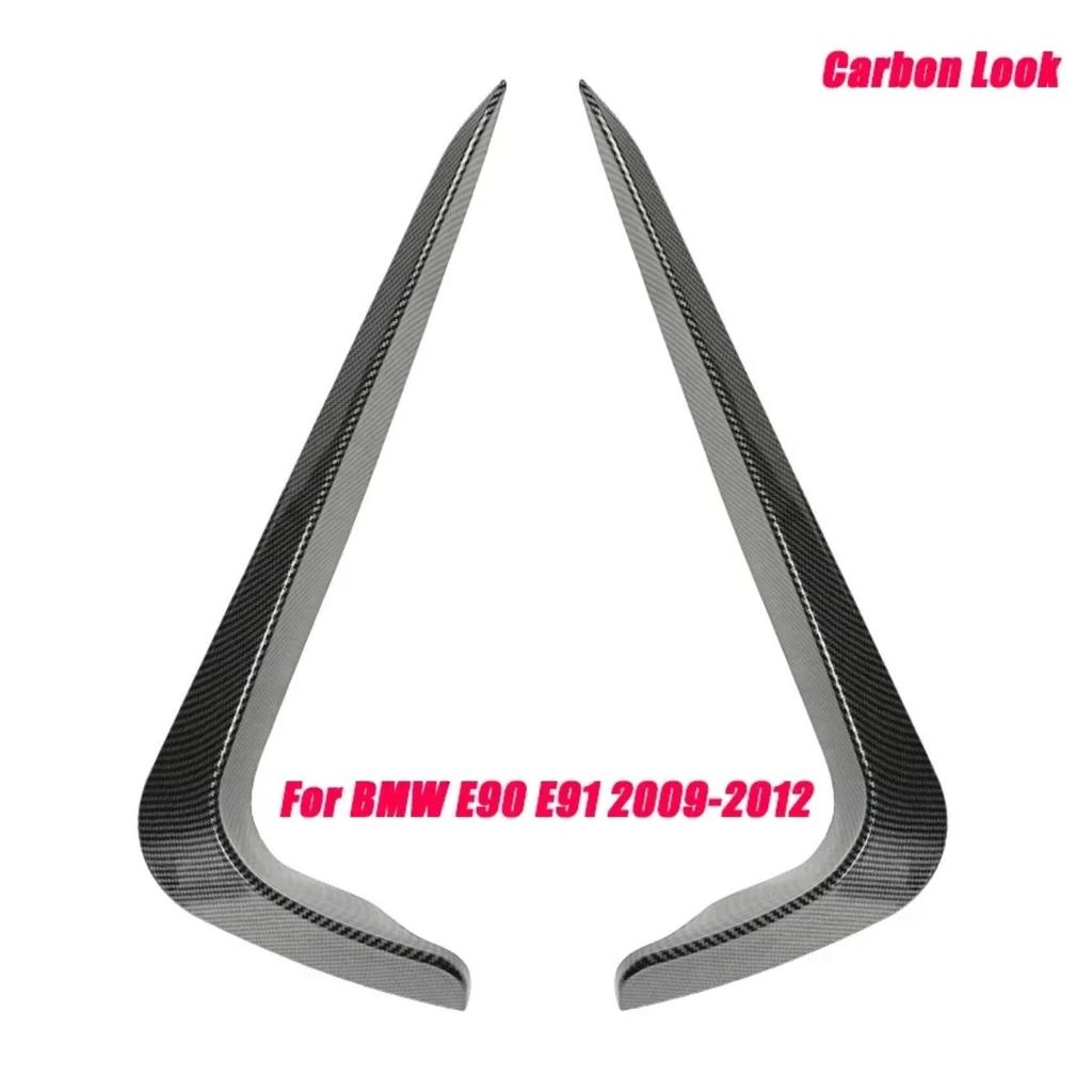 For BMW 3 Series E90 E91 316i 318i 320i 330i 335i M Sport 2005-2012 Front Bumper Spoiler Splitter Diffuser Fog Lamp Trim