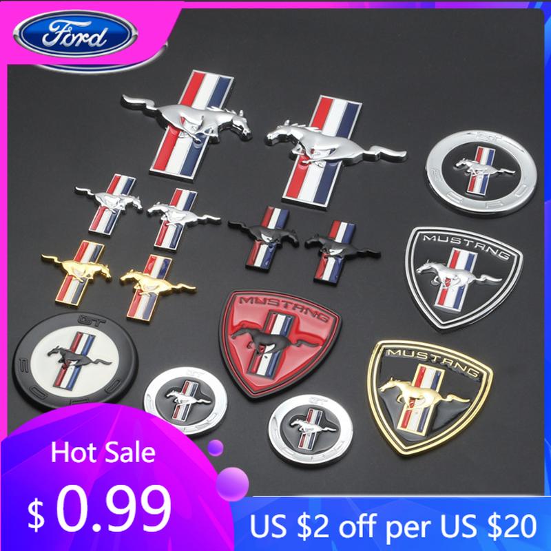 Adesivo per Auto Ford 1pz Emblema Laterale per Auto Adesivi Badge Decalcomania per Bagagliaio per Ford Mustang GT 350 370 500 Shelby Cobra Mondeo Focus 2 3 F-