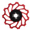 Mountain Bike Rear Derailleur Wheel 11T Metal Ceramic Rear Wheel Guide Roller Bike AccessoryRed