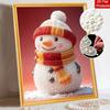 Christmas snowman pearl painting art painting kit handmade diy home decoration painting