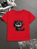 Adorable Cartoon Cat Print Youngsters TShirt Short Sleeve Crew Neck Fun Stylish Top for Boys Girls for Summer Cat Shirt