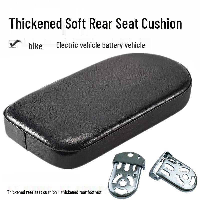 Comfortable Thickened Rear Seat Cushion for Bikes and Electric Scooters: Ideal for Carrying Passengers or Cargo