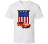 Usa Camaro American Made Flag Shield Musclecar Gift T Shirt