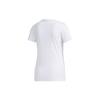 Adidas Neo Logo Casual Running Round Neck Short Sleeve T-Shirt Women T-Shirts White GJ7913