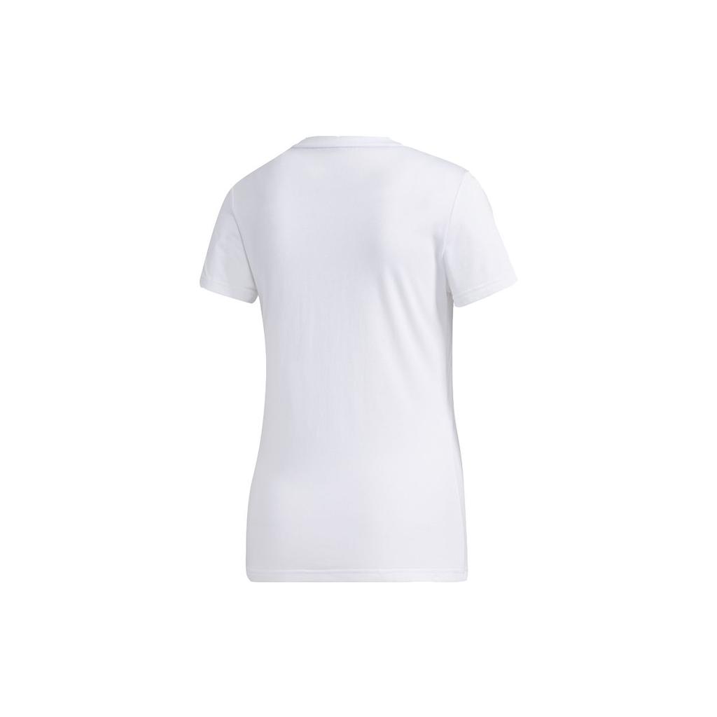 Adidas Neo Logo Casual Running Round Neck Short Sleeve T-Shirt Women T-Shirts White GJ7913