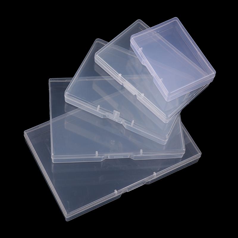 Rectangular Transparent Plastic Box Translucent Dustproof Jewelry Storage Organizer Case Durable Strong Packing Container