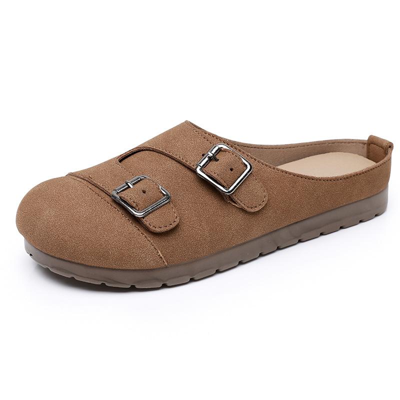 

Обувь женская универсальная весенняя новая дышащая износостойкая мягкая подошва ретро на одной педали туфли для мамы повседневная модная нескользящая обувь 41