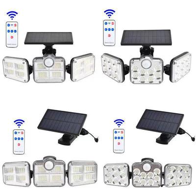 Three-Head LED Solar Wall Light with Motion Sensor