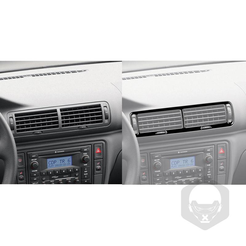Piano Black Dashboard Central Air Outlet Decorative Cover Car Interior Accessories For Volkswagen VW Passat B5 2001-2005 Sticker