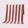 Double Sided Velvet Beach Towel Striped Microfiber Quick Dry Absorbent Swim Towel Beach Swimming Fitness Sporty Wodne