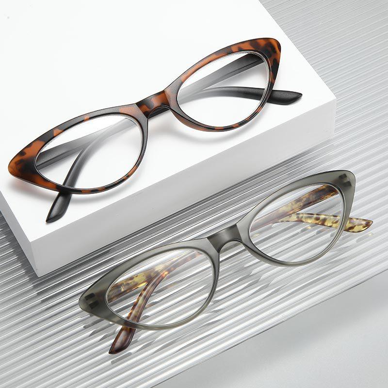 Fashion Ladies Reading Glasses Vintage Cat Eye Frame Leopard Color Presbyopia Eyeglasses Finished Hyperopia Eyewear Diopter