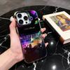 Colorful Band C-Coldplay CC Phone Case For iPhone 17,16,15,14,13,12,11 Plus,Pro Max,XS,Colored Silver Plated Inside Cover