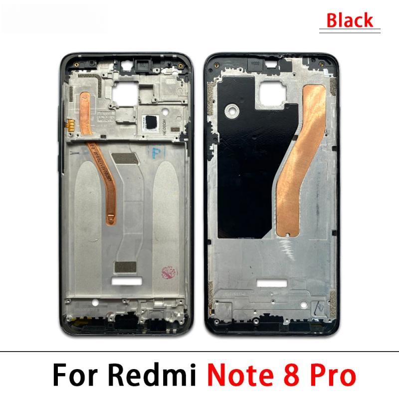 Front Housing Middle Frame LCD Frame Screen Bezel Cover Holder Replacement Parts For Redmi Note 7 8 Pro 9S 9 Pro
