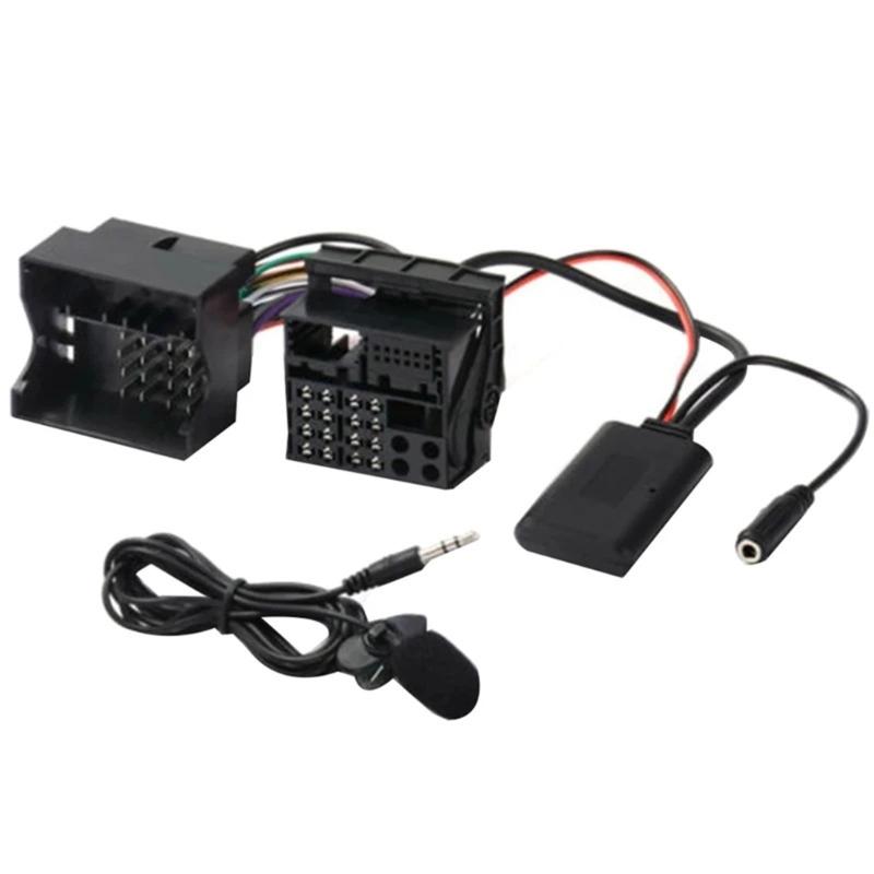 Headunit Install Full Harness Plug Cable Wireless Microphone Adapter for CD30 CDC40 CD70 DVD90 Seamless Sound Experience