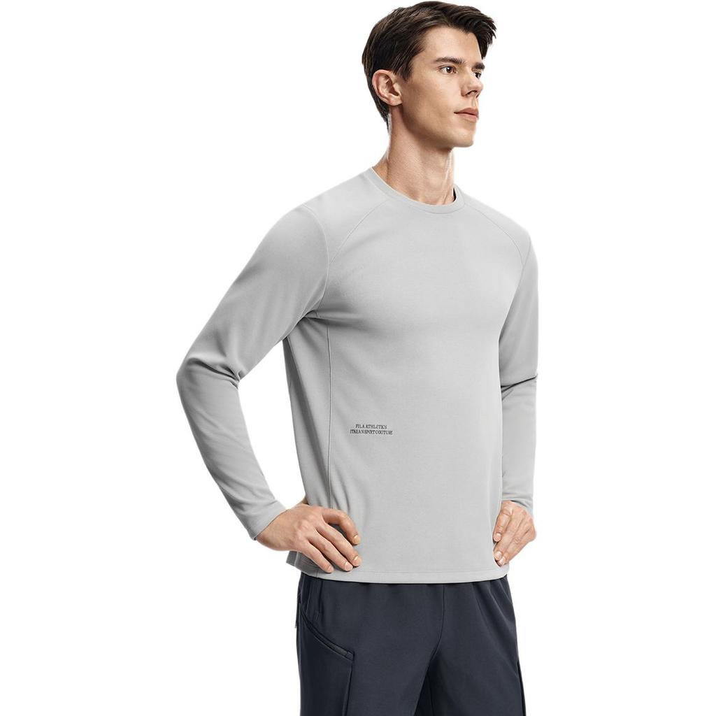 Men's FILA T-Shirts Men's Sky Cloud Gray Crew Neck Moderate Other