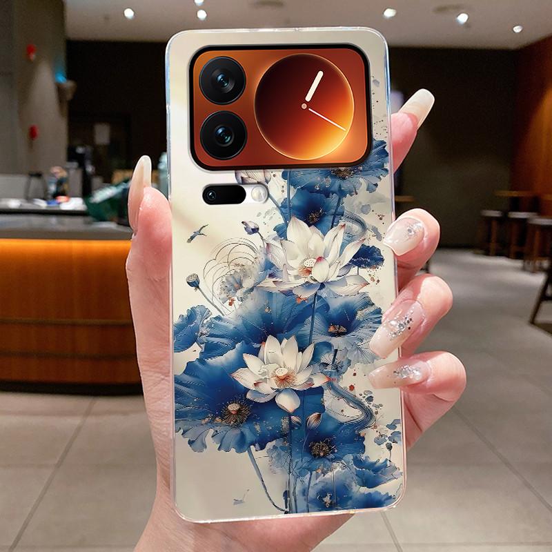 Fashion Night Owl Pattern Phone Case For Xiaomi 17 Pro Xiaomi 17 Pro Max Transparent TPU Soft Cover Shockproof Couple Shell