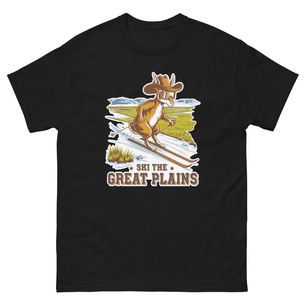 Ski The Great Plains Jackalope Skiing Skier Animal T-Shirt