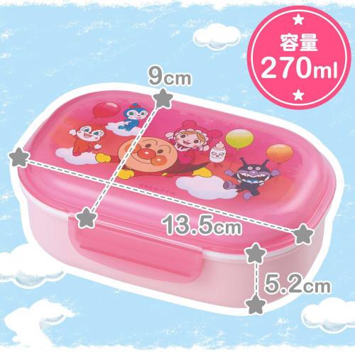 LEC Anpanman Lunch Box with Fork (270ml) Pink