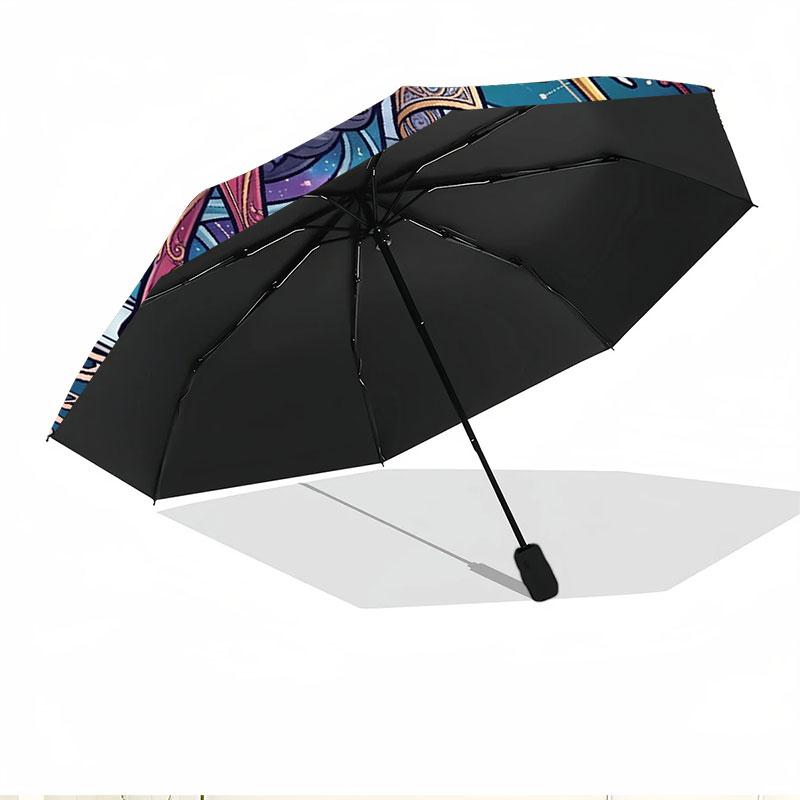 Sailor Moon Print Automatic Open Close Umbrella, Portable Foldable Umbrella, for Outdoor Commute Camping Trip, Ideal Birthday Gift