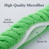 JINYUDOME Microfiber Mop Pads Reusable For Swiffer XL Sweeper Green Washable Dry Wet Mopping 17*5" Floor Cloths