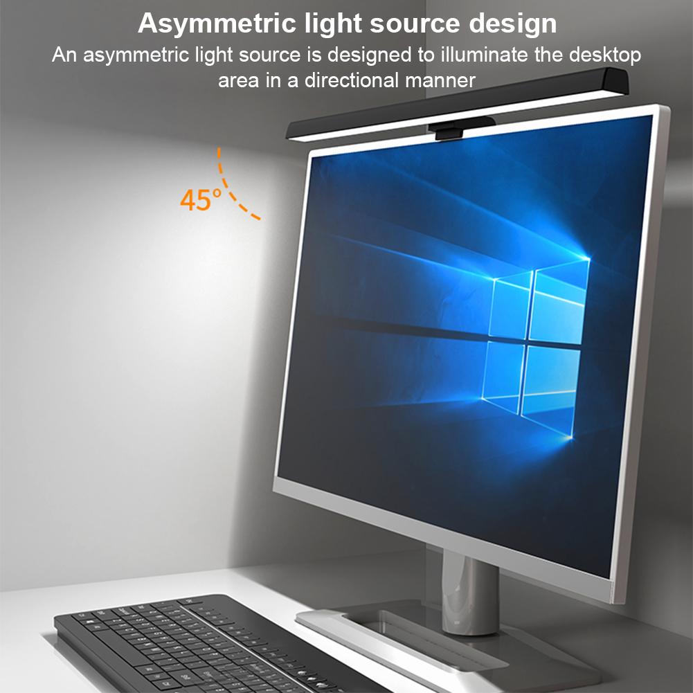LED Monitor Light Bar Dimmable Screenbar USB Powered Hanging Table Lamp for Desk/Office/Home/Game