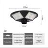 Custom UFO Shaped Solar Powered Waterproof Outdoor Lamp - Super Bright High Power Circular Design
