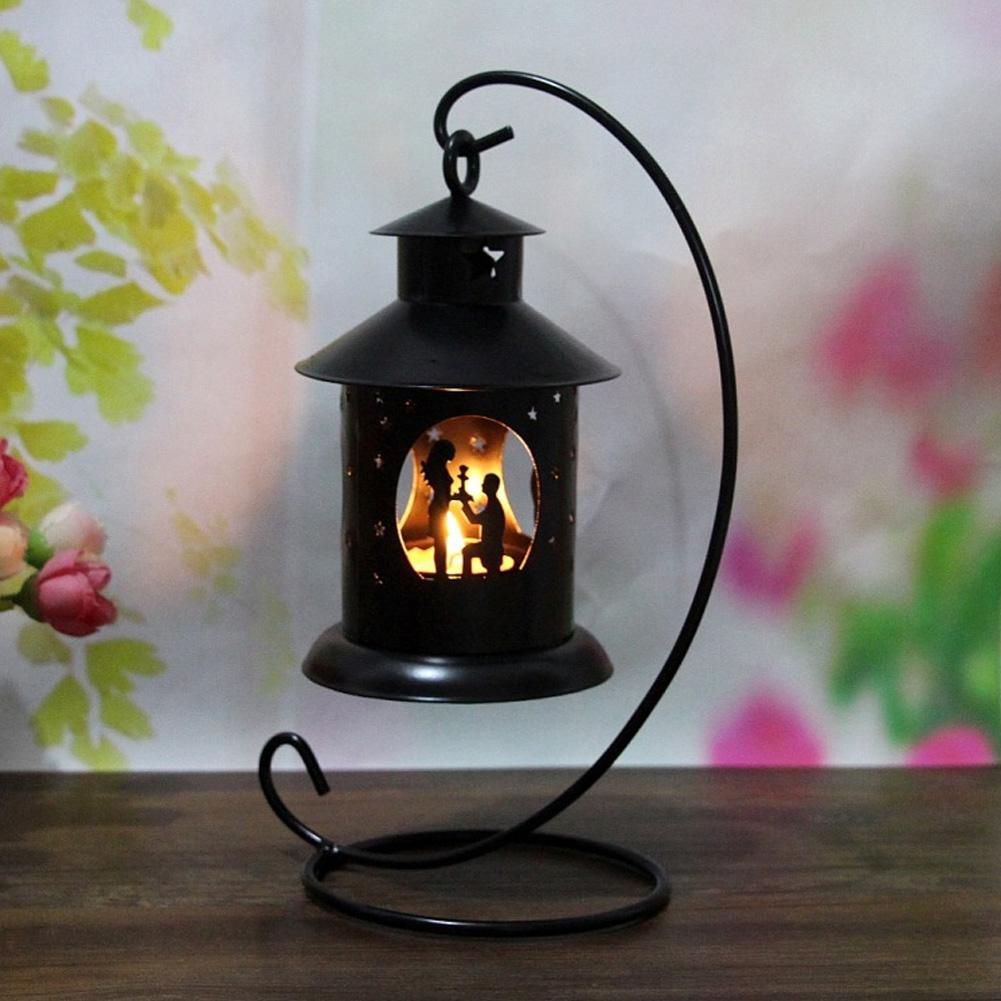 Lover Decor Hollow Out Candlestick Hanging Candle Holder Household Decoration Ornament
