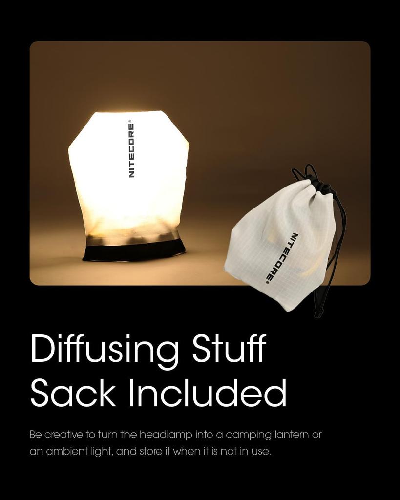 Nitecore UT27 Max 800 AAA Battery Trail Night Running Headlamp, Lumens, USB-C Rechargeable, Compatible, Running, (White)