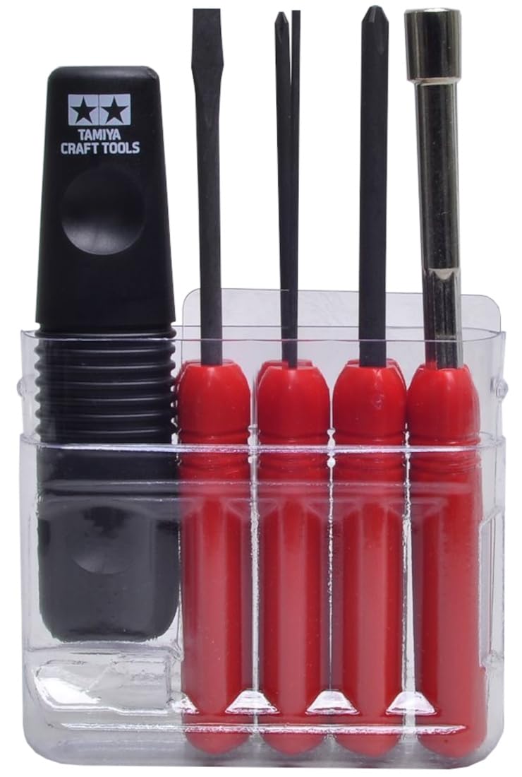 

Tamiya Craft Tool Series No. 23 Screwdriver Set of 8 for Builders Eight Plastic Model Kits (Product Code: 74023)