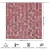 Red White Abstract Pattern Shower Curtain Home Decor Bath Liner Waterproof Fabric 72 X 84 Inches Modern Bathtub Accessories For